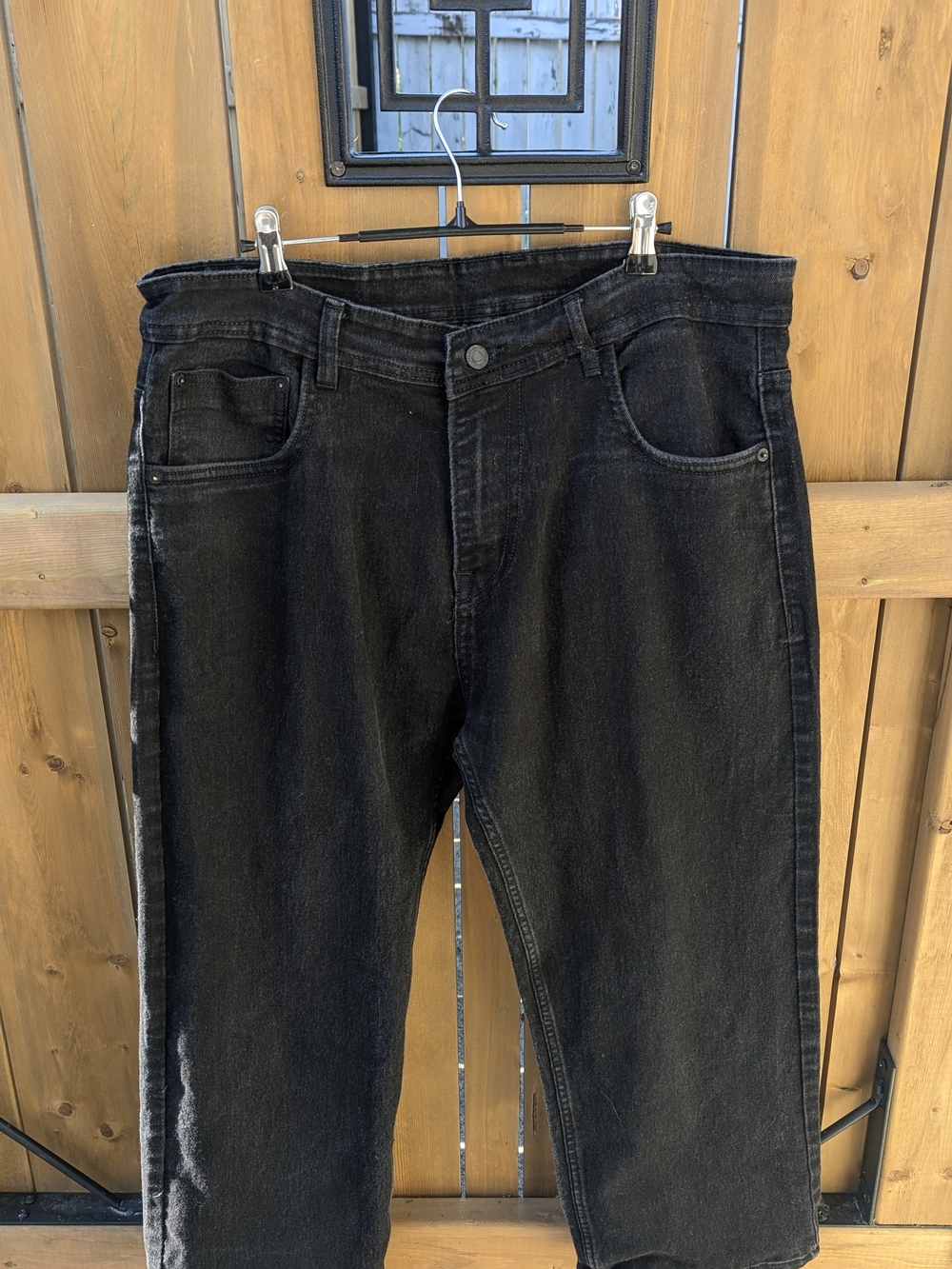 Black Levi's 36 Plus High Rise Straight Leg Ankle Jeans Minimalist Streetwear